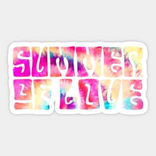 Summer of Love 2021 Tie Dye Hippie Psychedelic Sticker